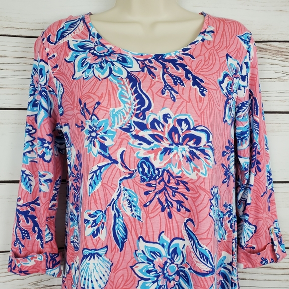 Caribbean Joe | Tropical Floral Shell Midi Dress - Picture 3 of 7